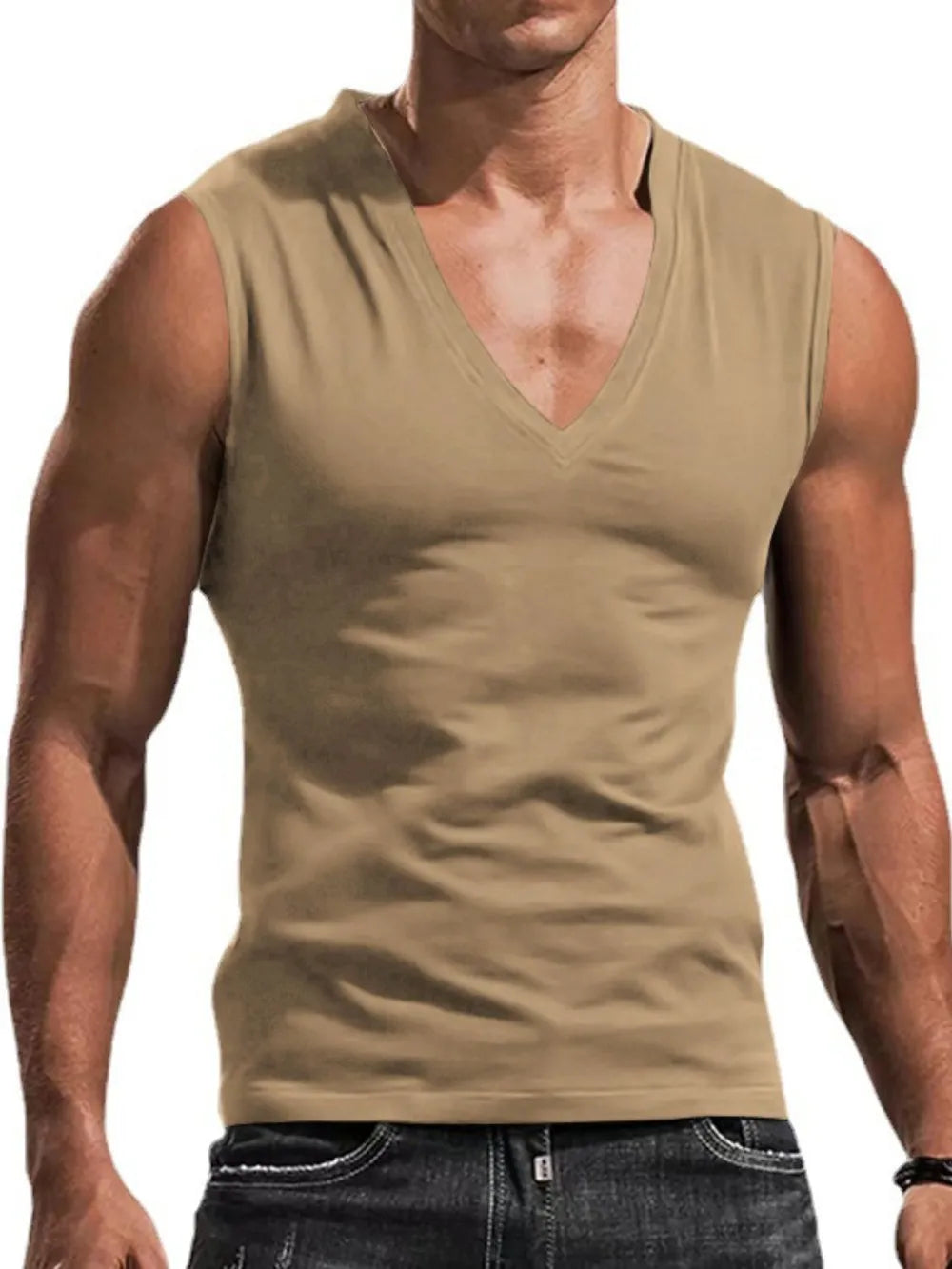 Débardeur V-Neck Grande Taille pour Homme