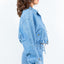 American Bazi Adjustable Drawstring Waist Crop Jacket for Women