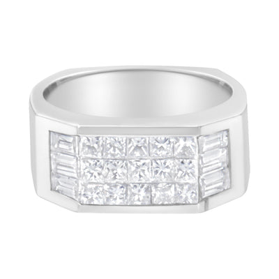 Bague de fiançailles en diamant en or blanc 14KT