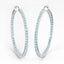 Pendientes de plata esterlina con topacio azul suizo genuino de 3.60 quilates