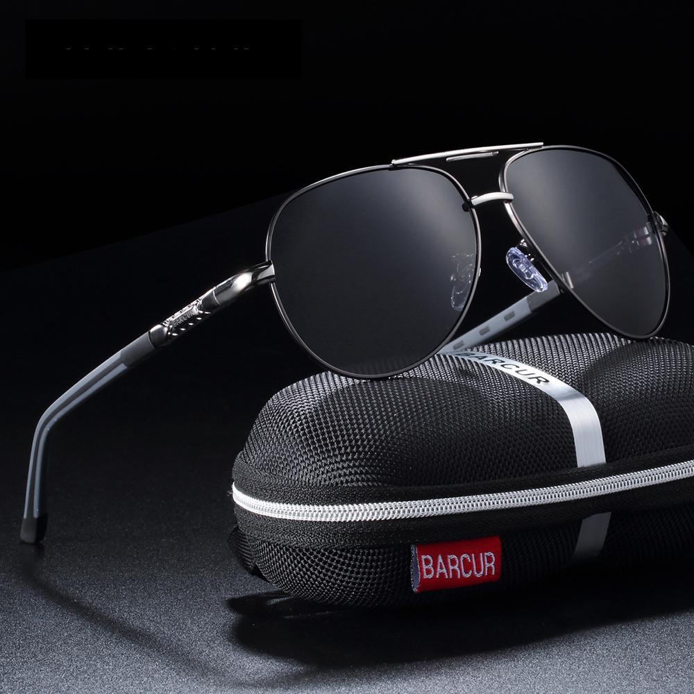 Lunettes de soleil aviateur polarisées de luxe avec protection UV400