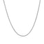 14k White Gold Round Wheat Chain - 1.2mm