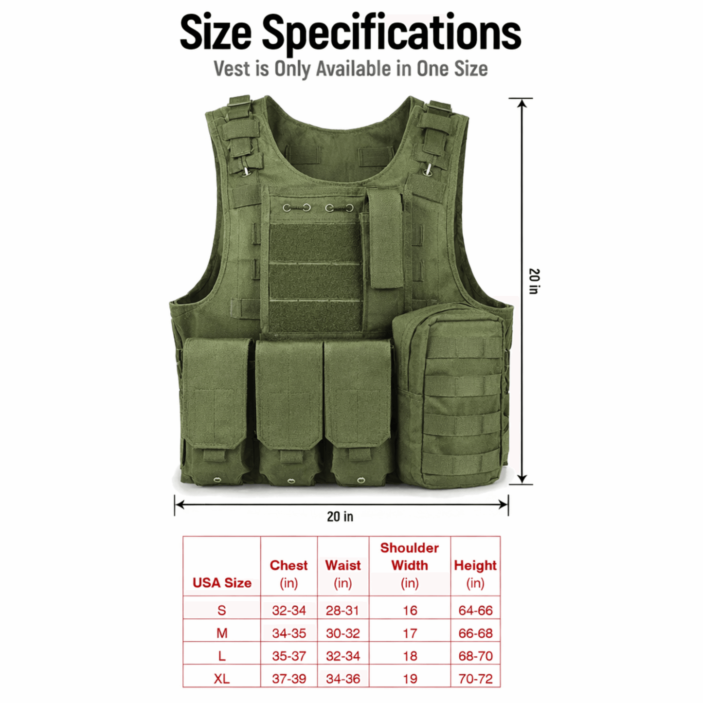 Chaleco Portaplacas Táctico Militar XGear