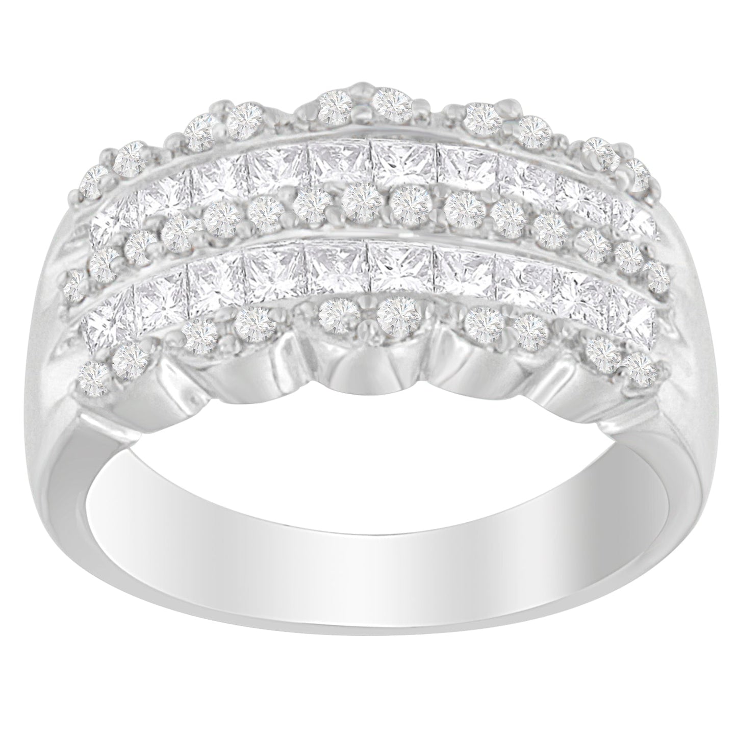 14K White Gold 1 1/7ct. TDW Diamond Engagement Ring