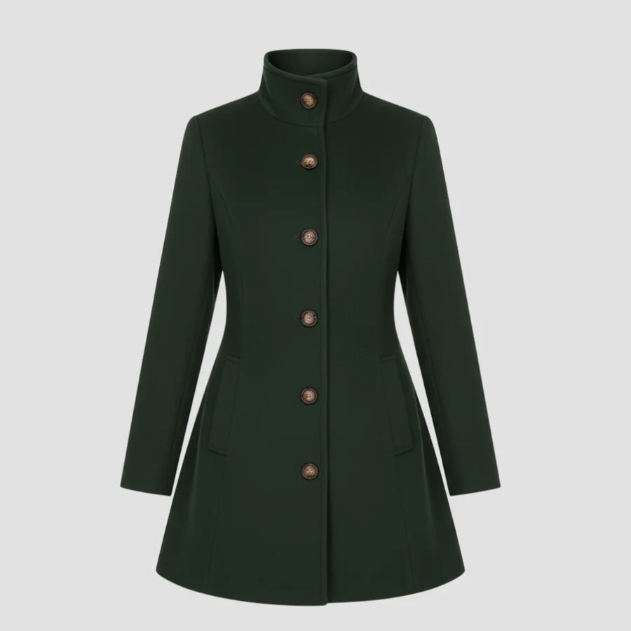 Manteau Femme Casual à Col Montant Automne Hiver