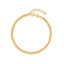 Collier en Chaîne à Perles en Or Jaune 14k - Élégance 4mm