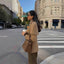 British-Style Patchwork Cinched Cloak Trench Coat for Women