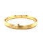 Classic Floral Carved Bangle in 14k Yellow Gold