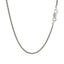 Sterling Silver Rhodium Plated Wheat Chain - 1.3mm