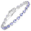 9.25 Carat Genuine Tanzanite Sterling Silver Bracelet