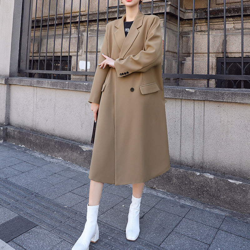Blazer Largo Elegante para Mujeres Tallas Grandes