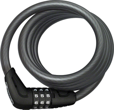 ABUS Star 4508 Combination Coiled Cable Lock - 150cm x 8mm Black