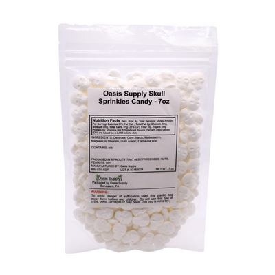 Oasis Supply Halloween Skull Sprinkles - 200g Pouch