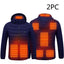 Chaqueta con capucha inteligente de 8 zonas de calefacción para hombre