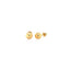 Boucles d'oreilles clous rondes en or jaune 14 carats - 6,0 mm