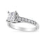 Anillo de Compromiso de Diamante Princesa de Oro Blanco de 14K - 1 1/5 Cttw