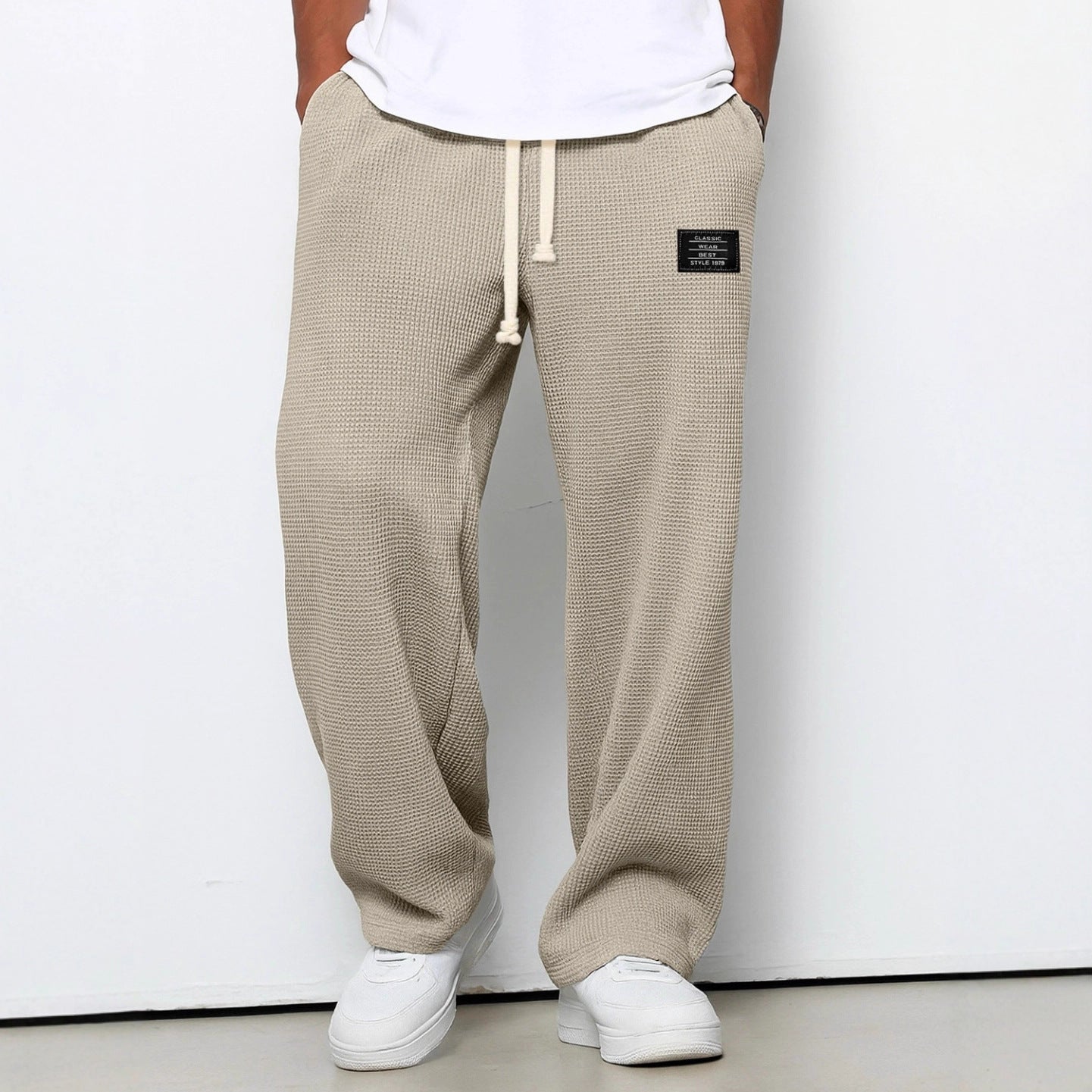 Pantalons de survêtement décontractés pour hommes à coupe ample pour le printemps et l'automne