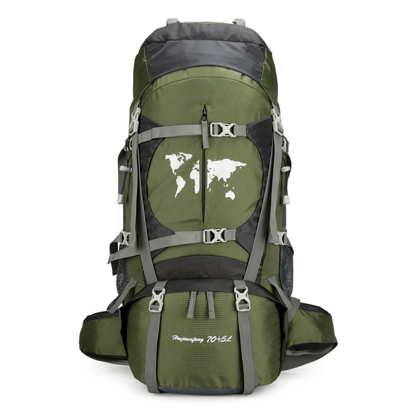 Climbing Bag, Professional Outdoor Large Capacity Backpack, Men's And Women's Hiking Off-road Backpack With Bracket, Travel Camping Backpack - Korvel
