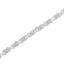 Pulsera de Tenis con Diamantes en Clúster de Plata Esterlina .925