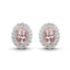 Conjunto de Joyería de Morganita de 2.28 Quilates y Topacio Blanco