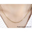 14k Yellow Gold Wire Paperclip Chain - Elegant Design