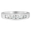 Bague en or blanc 14K avec diamants en channel - 3/4ct TDW