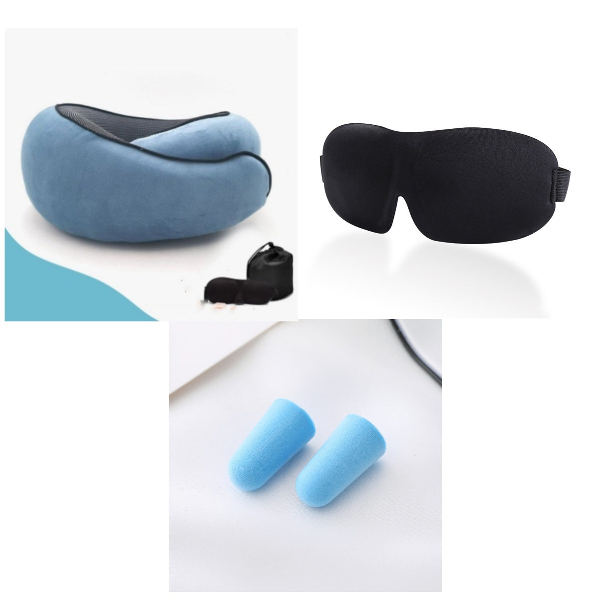 Premium Travel Neck Pillow - U-Shaped Memory Foam Cushion