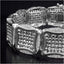 Bracelet en argent sterling plaqué or jaune 14K avec diamants