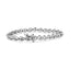 Bracelet en argent sterling .925 avec diamants taille ronde Links of Flame - 7,25"