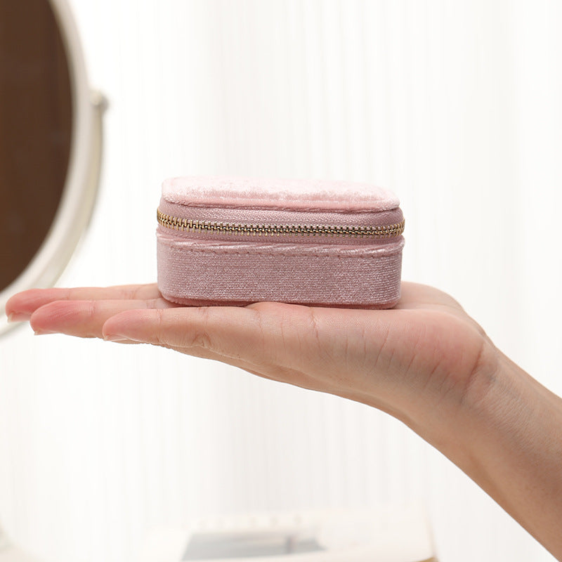 Velvet Travel Jewelry Storage Box - Portable and Stylish