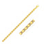 Bracelet en Or Jaune 14k en Forme de Cœur - Largeur 3,3 mm