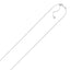 Collier en chaîne réglable en or blanc 10 carats