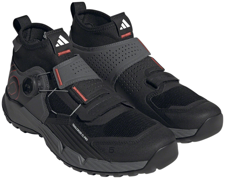 Five Ten Trailcross Pro Mountain Clipless Shoes - Men's Gray Five/Core BLK/Red 13