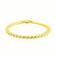 Bracelet en maillons cubains en or jaune 14K