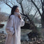 Women's Cross-Design Mink Fur Coat