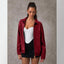 Chaqueta Bomber de Cuero Sofisticada con Cuello de Solapa