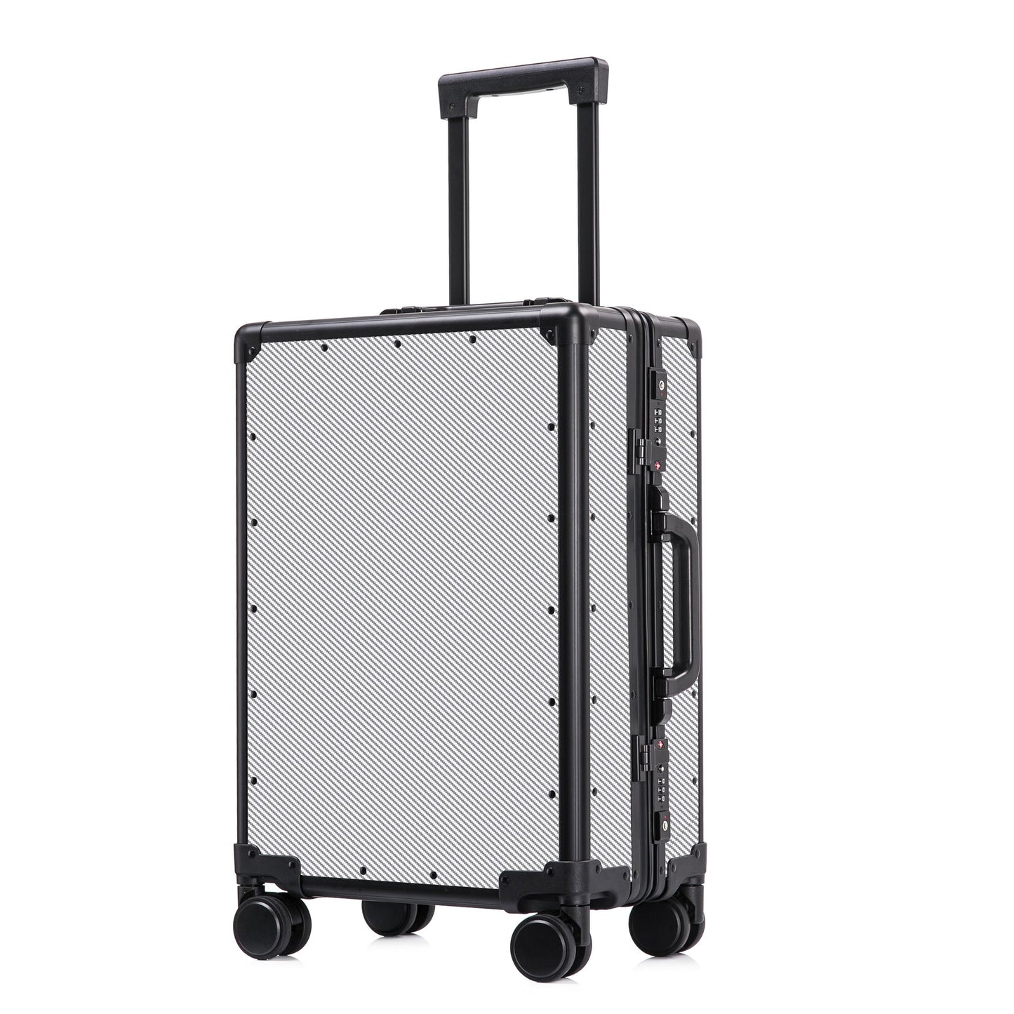 Premium Carbon-Fiber Carry-On Suitcase with Aluminum Frame