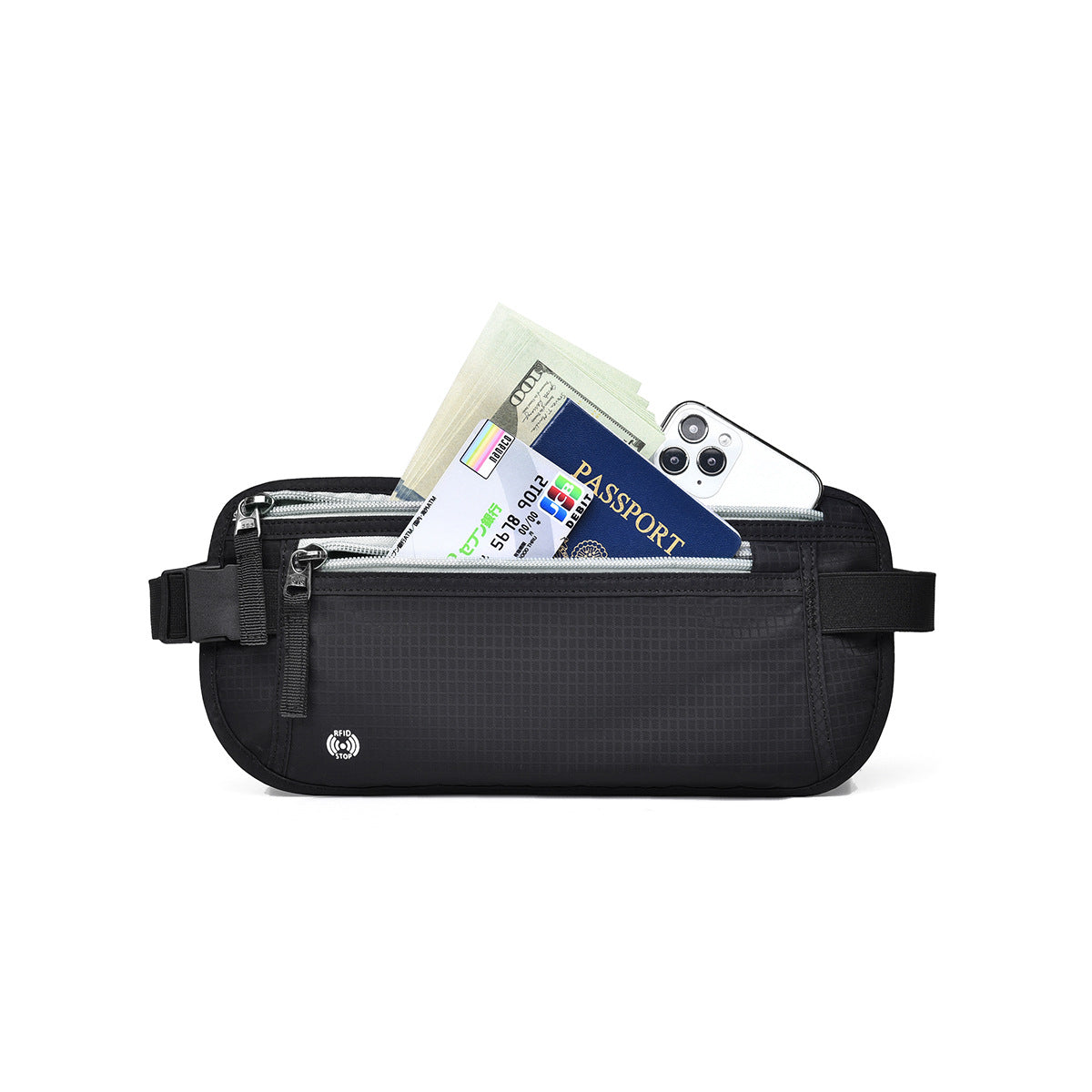 Premium Waterproof RFID Waist Bag for Travel