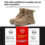 High-Top Steel Toe Combat Boots for Outdoor Protection