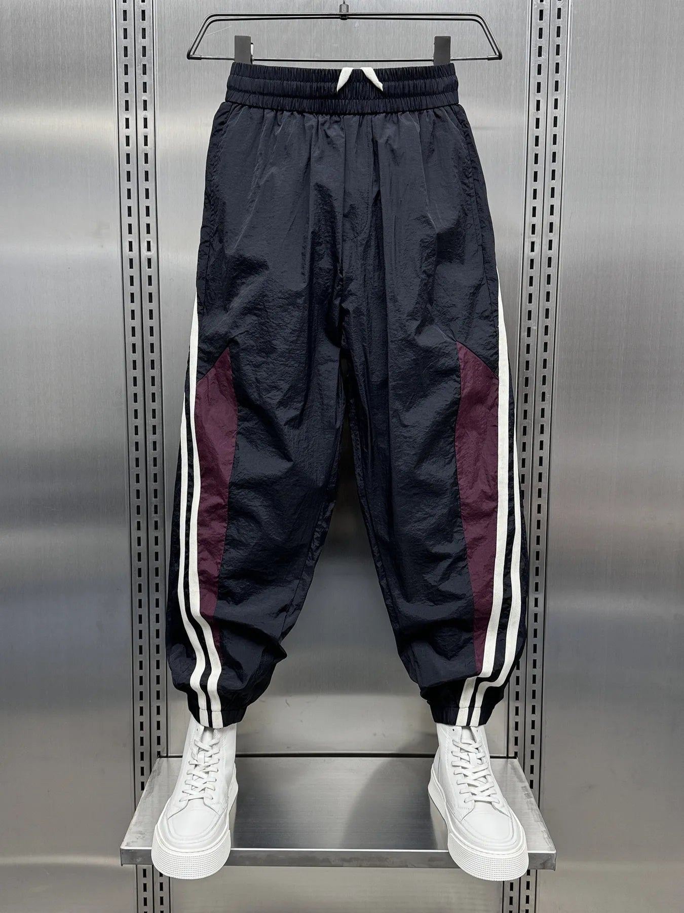 Joggers Sueltos de Talla Grande para Hombre con Rayas Laterales