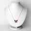 Collier en rubis véritable de 2,36 carats et zircon blanc en argent sterling