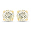 Boucles d'oreilles en or jaune 14K avec diamant LB de 1,24 carat