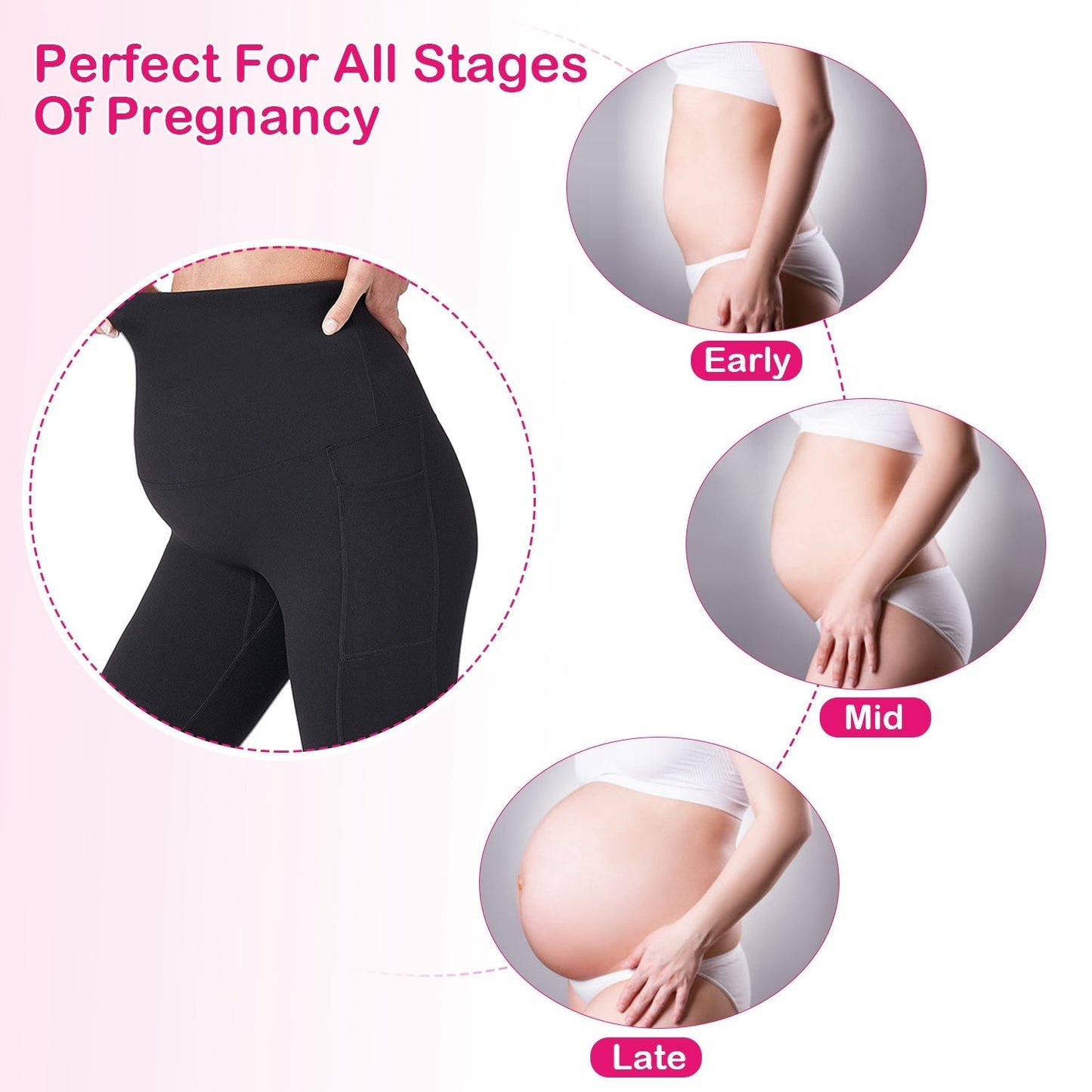 GBruno Women's Maternity Yoga Shorts