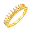 Anillo de Compromiso con Motivo de Corona en Oro Amarillo de 14k