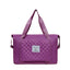 Foldable Travel Duffle Bag with Rhombus Design