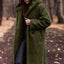 Elegant Plush Faux Fleece Long Coat for Women