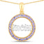 0.64 Carat Genuine Tanzanite Sterling Silver Pendant