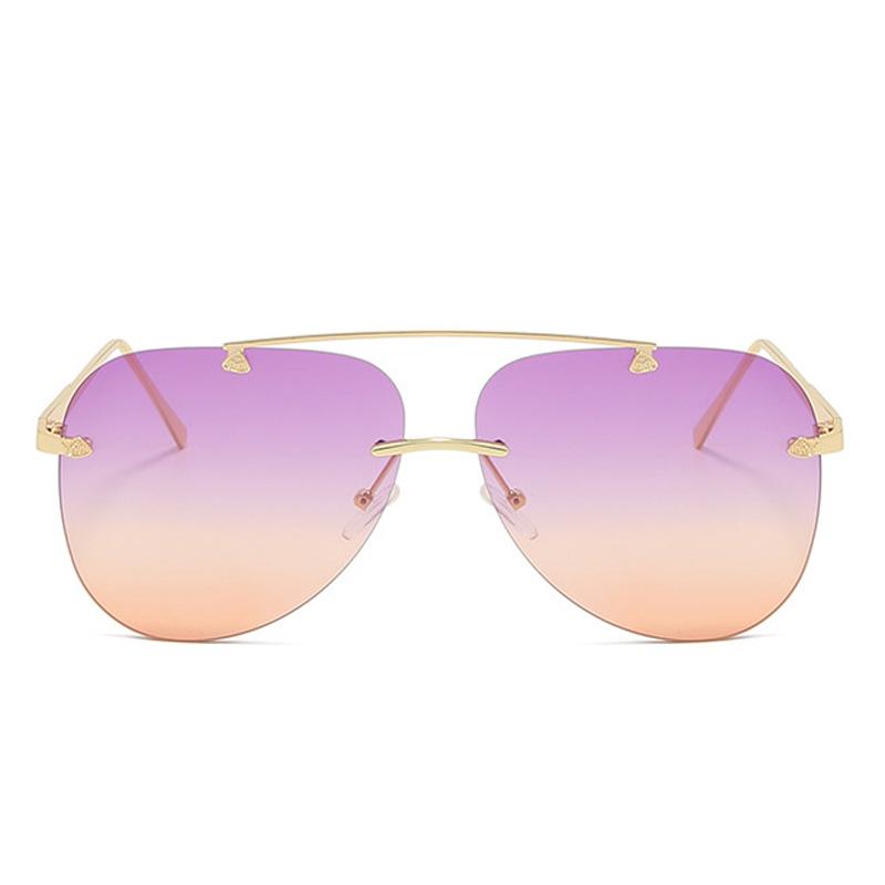 Premium Metal Rimless Sunglasses for Men and Women