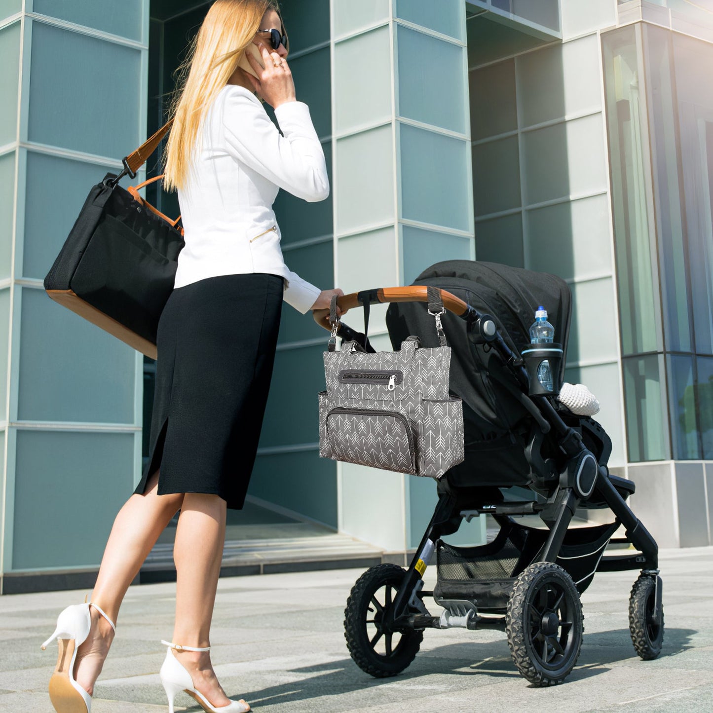 GBruno 8-Piece Baby Nappy Diaper Bag Set