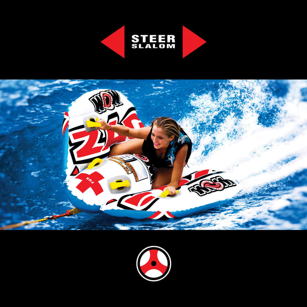 WOW Watersports Zig Zag Tubo de Agua Remolcable Direccionable